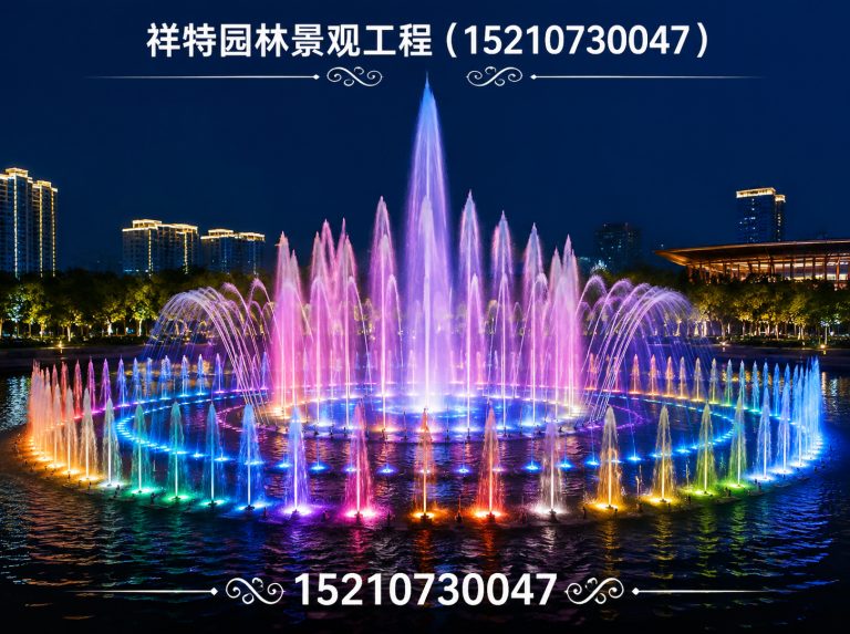定州市旱地喷泉展示图